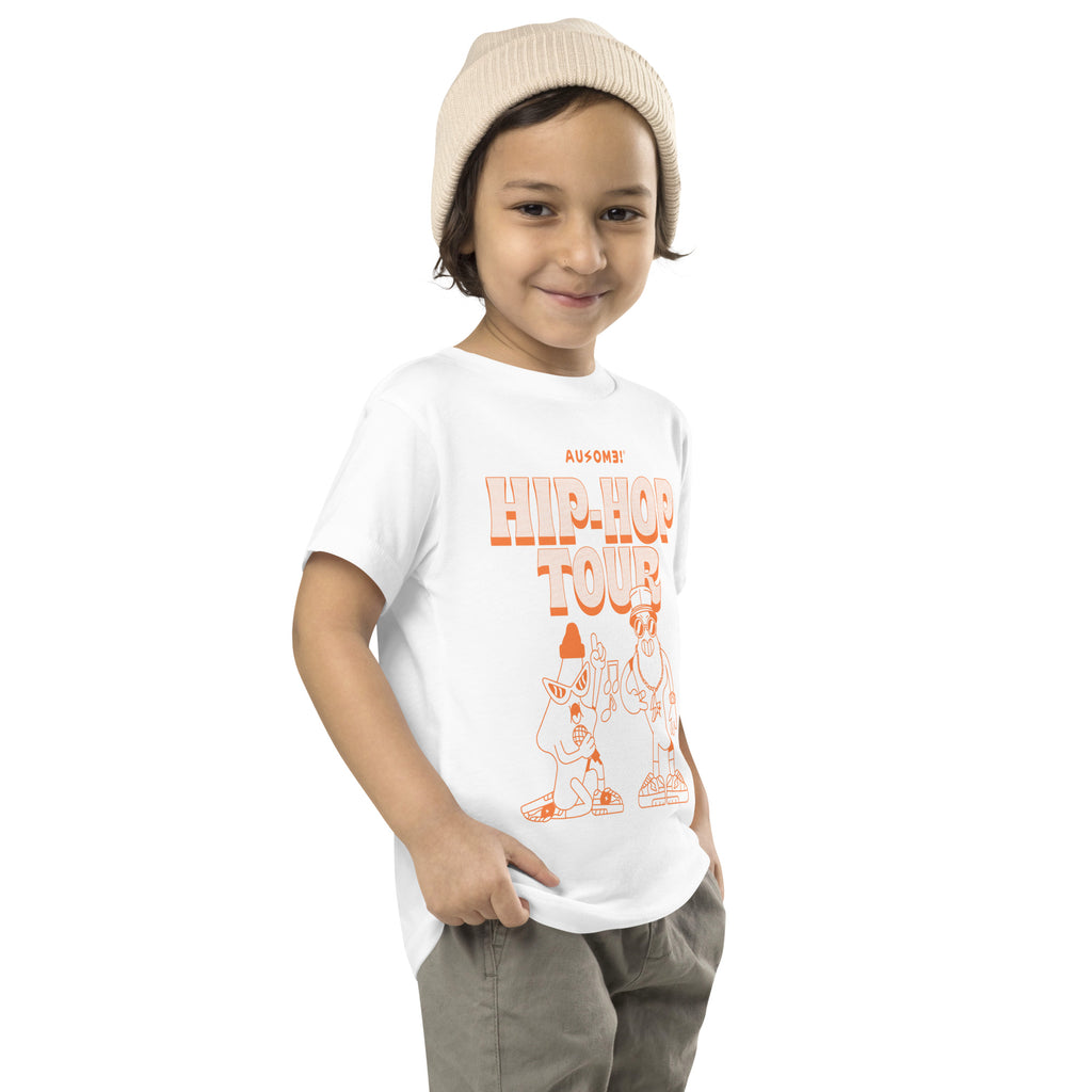 Ausome Toddler Hip-Hop Tour Tee White